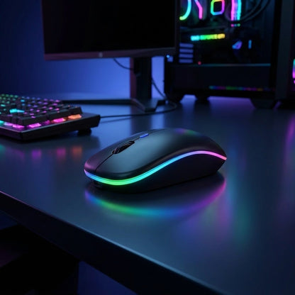 HP Wireless Rechargeable RGB Gaming Mouse-Silent Click + FREE MOUSE PAD
