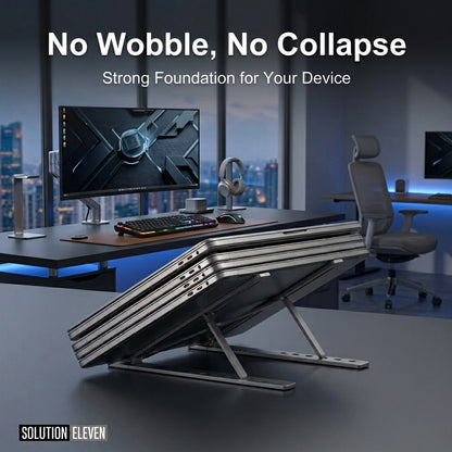 Premium Aluminum Laptop Stand + FREE POUCH