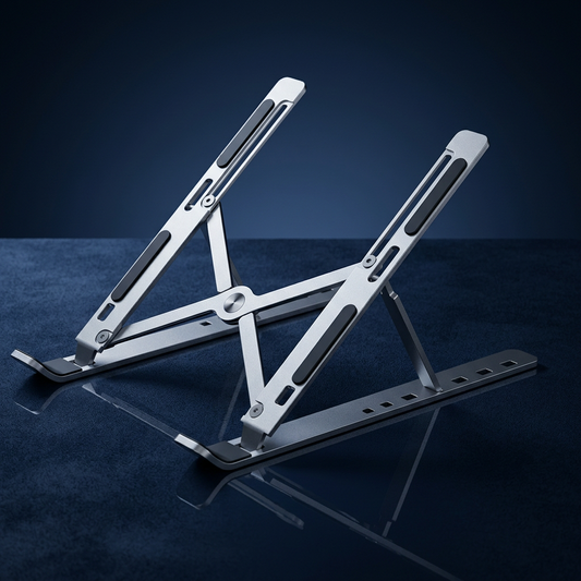 Premium Aluminum Laptop Stand + FREE POUCH